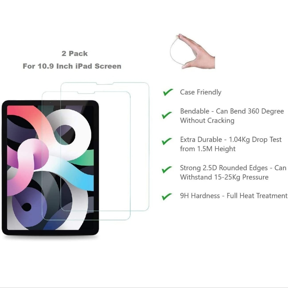 2 Pack 12.9 inch Screen Protector for iPad Pro - Maximum Protection Guaranteed